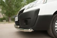 Защита переднего бампера d63 (секции) d42 (дуга) Peugeot Expert 2007-