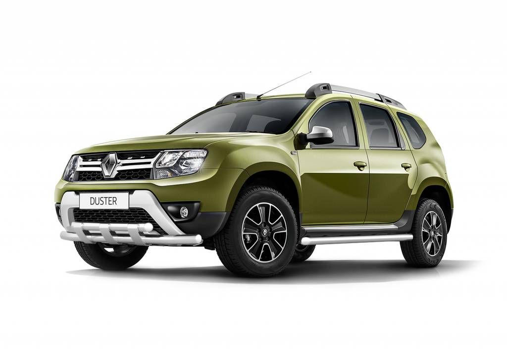 Защита переднего бампера двойная с пластинами d63/63мм (НПС) Renault Duster 2016-
