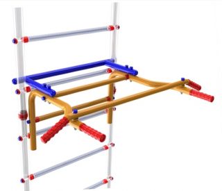 Навесной турник-брусья для детских спортивных комплексов серии Веселый Непоседа