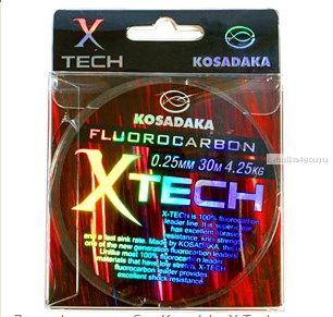 Леска флюорокарбон Kosadaka X-Tech 30 м