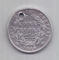 1 рупия 1840 г. Индия (Великобритания)