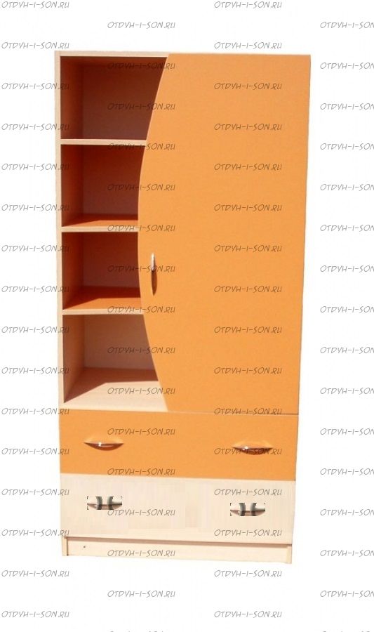 Шкаф-стеллаж комбинированный Мартин (80х50х170)