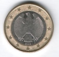 1 евро 2002 г. Германия