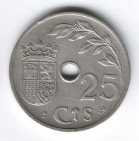 25 сантимов 1937 г. Испания