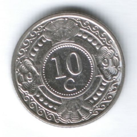 10 центов 1991 г. Нидерландские Антильские острова