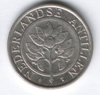 25 центов 1998 г. Нидерландские Антильские острова