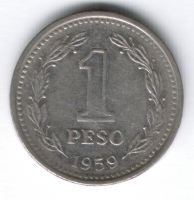 1 песо 1959 г. Аргентина