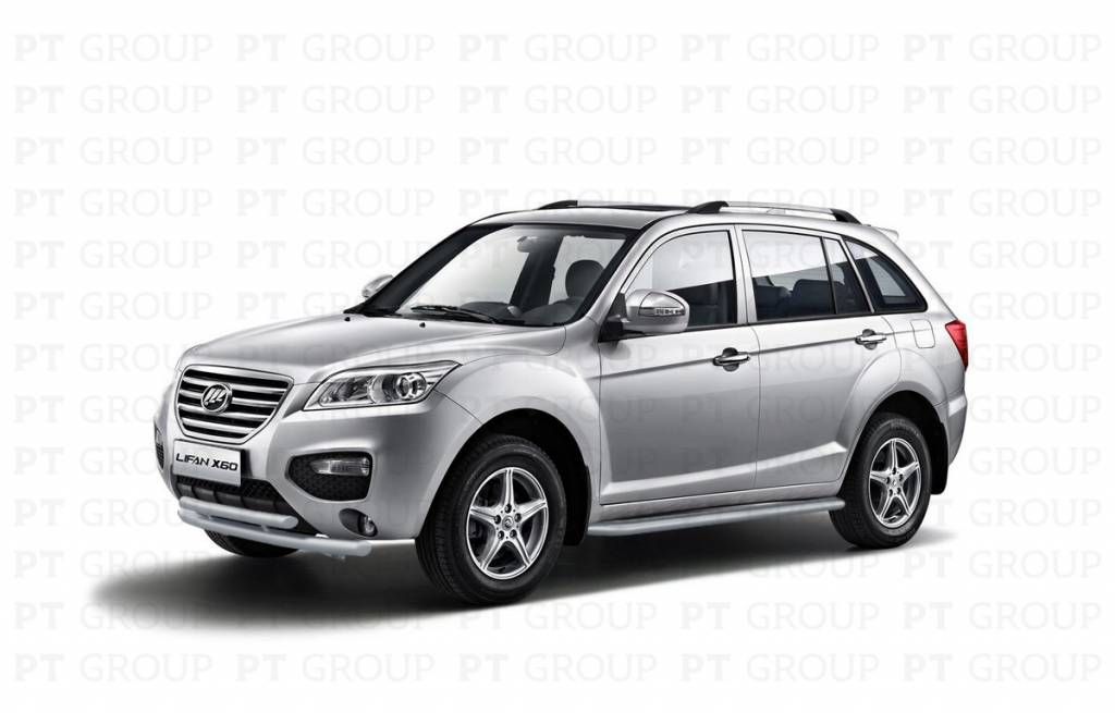 Защита порогов с алюм. площадкой d51мм (ППК) LIFAN X60 2012-