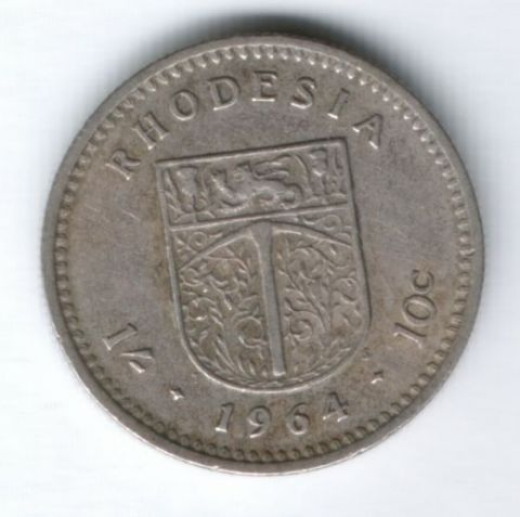 1 шиллинг-10 центов 1964 г. Родезия