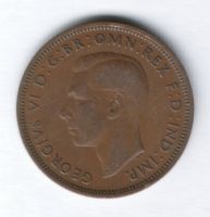 1/2 пенни 1940 г. Великобритания