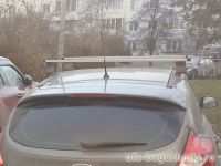 Багажник на крышу Ford Focus 3, Атлант, прямоугольные дуги