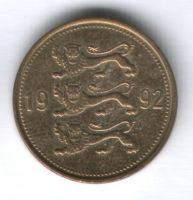 50 сентов 1992 г. Эстония
