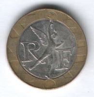 10 франков 1991 г. Франция