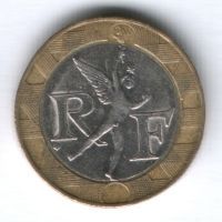 10 франков 1990 г. Франция