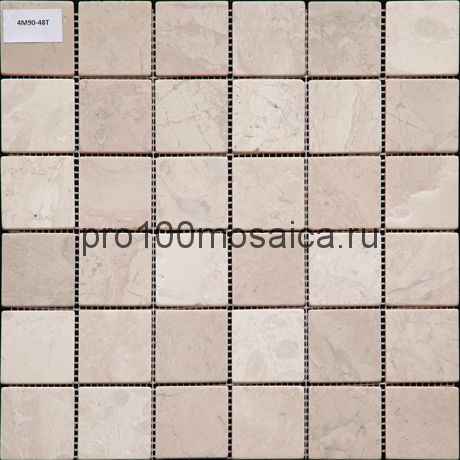 4M090-48T Мозаика Травертин 48*48 I-Тilе 300*300*4 мм (NATURAL)
