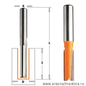 Фреза пазовая серия 912 S=8 D= 12 x 31,7 x 60 CMT 912.120.11