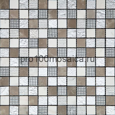 CPR-2301 (DSA-2301) Мозаика Мрамор+Агломерат 23*23 PHARAOH 298*298*6 мм (NATURAL)