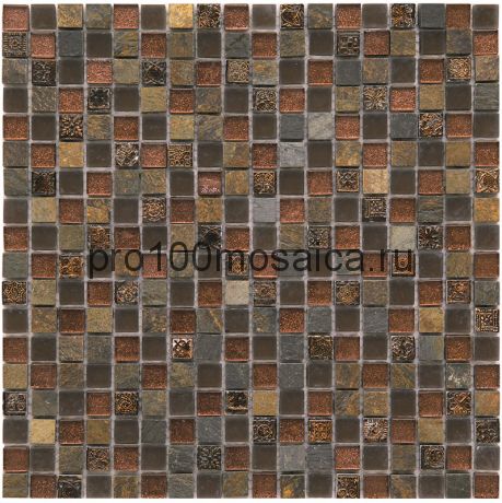 BDA-1520 Мозаика Стекло+Сланец+Агломерат 15*15 INKA 298*298*8 мм (NATURAL)
