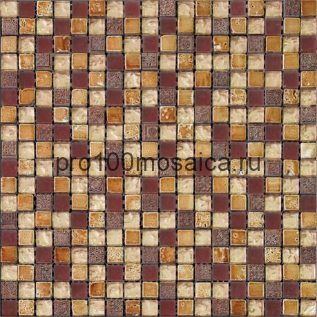 BDA-1522 Мозаика Стекло+Мрамор+Агломерат 15*15 INKA 298*298*8 мм (NATURAL)