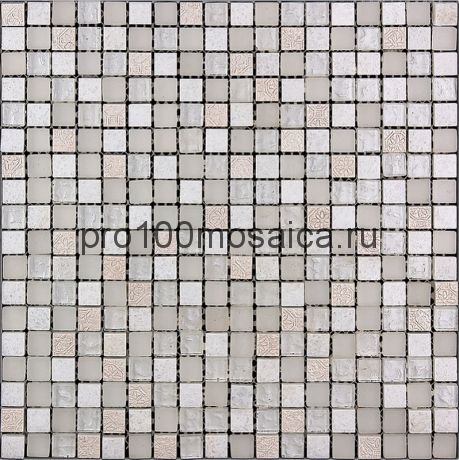 BDA-1591 Мозаика Стекло+Мрамор+Агломерат 15*15 INKA 298*298*8 мм (NATURAL)