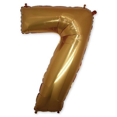 Шар цифра 7 Gold