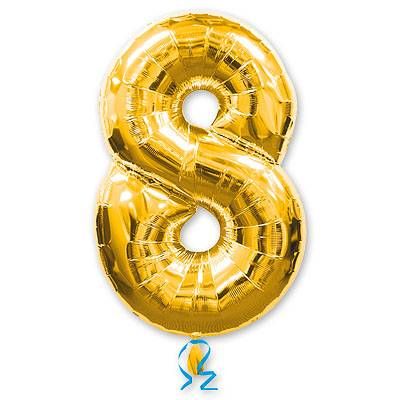 Шар фигура цифра 8 (Gold)