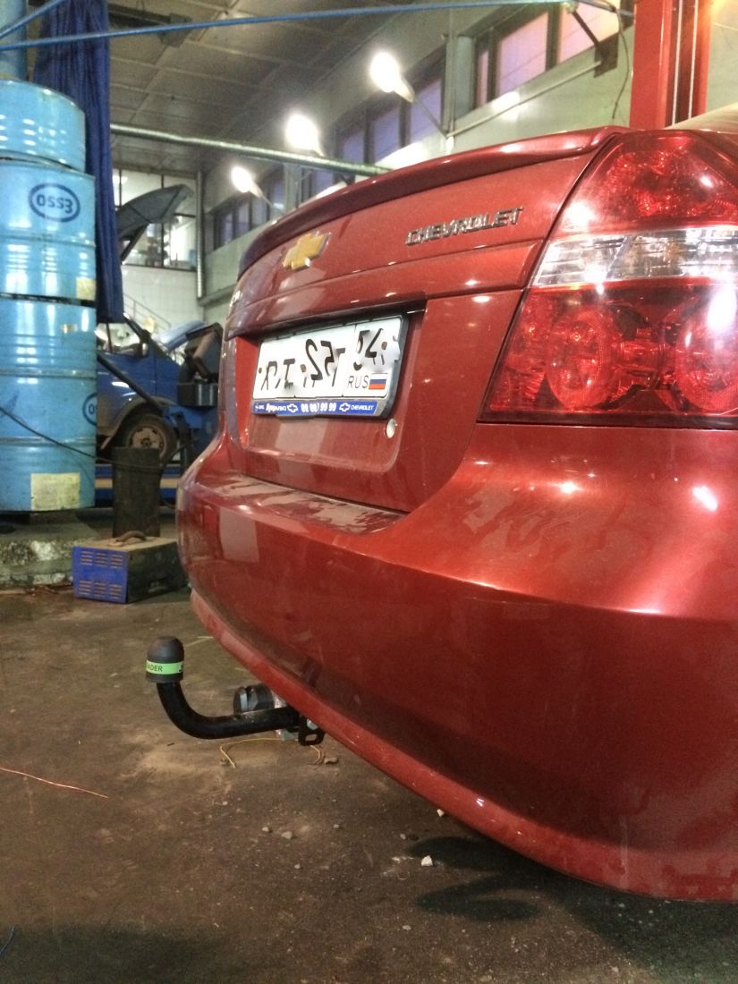 Фаркоп Лидер Плюс для CHEVROLET AVEO (T250) (седан) 2006-...