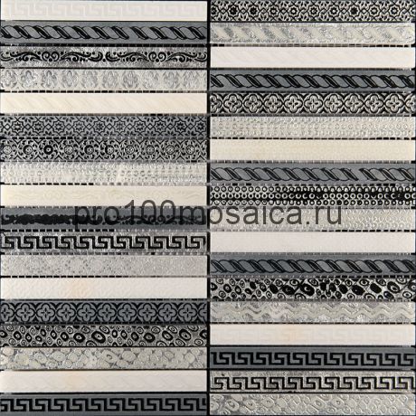 GLN-4. Мозаика 15*148*10, серия GOLDEN LINE,  размер, мм: 300*300 (Skalini)