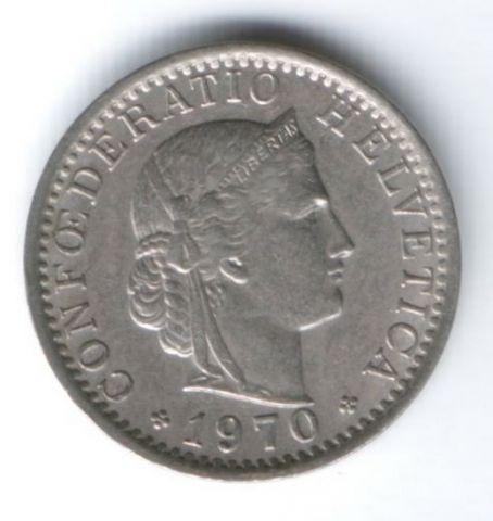 20 раппенов 1970 г. Швейцария