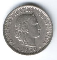 20 раппенов 1970 г. Швейцария