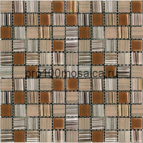 MSD-425 (MSDH-425) Мозаика Стекло+Мрамор 25,8*25,8 MADRAS (MSD) 300*300*4 мм (NATURAL)