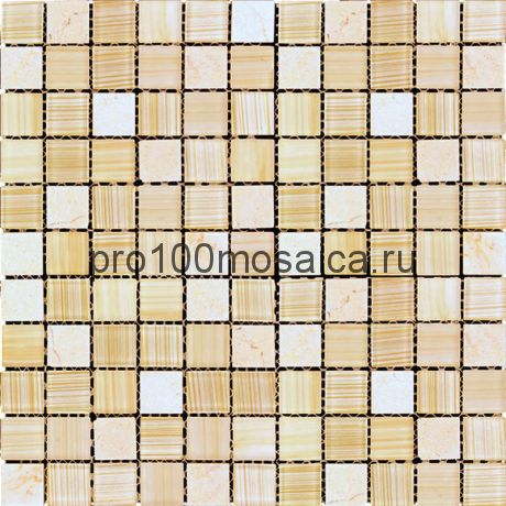 MSD-429 (MSDH-429) Мозаика Стекло+Мрамор 25,8*25,8 MADRAS (MSD) 300*300*4 мм (NATURAL)