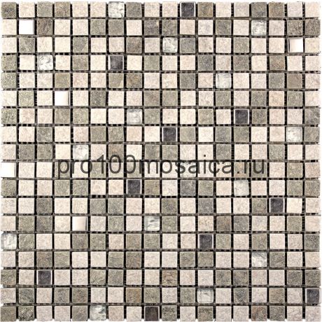 KBE-05 (KB11-E05) Мозаика Стекло+Кварц+Металл 15*15 KOBE (KBE) 303*303*8 мм (NATURAL)