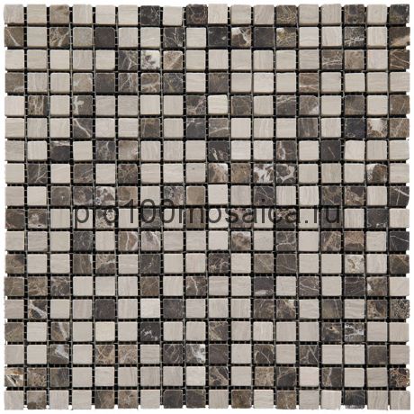 MT-22-15T (M022+M031G-15T) Мозаика Мрамор 15*15 MIX 305*305*10 мм (NATURAL)