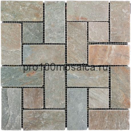 KL-M014 (YC-014)  Мозаика Сланец 48*48, 48*98 FRANCE 300*300*10 мм (NATURAL)