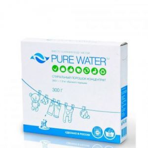 Стиральный порошок для хлопка, льна и синтетики Pure Water - 300 г (Россия)