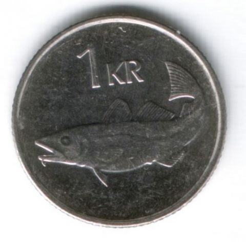 1 крона 2011 г. Исландия