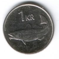 1 крона 2011 г. Исландия