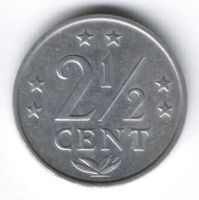 2,5 цента 1979 г. Нидерландские Антильские острова