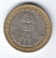 100 песо 2006 г. Чили