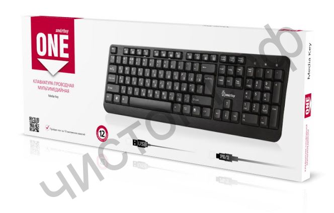 Клавиатура провод. Smartbuy ONE 208 USB черная (SBK-208U-K)