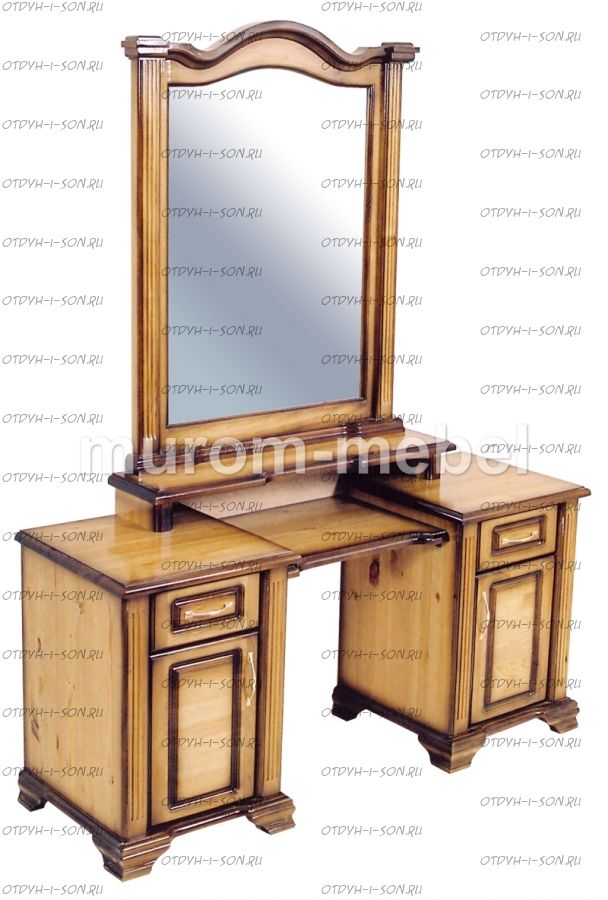 Стол туалетный с зеркалом (140х40х180)