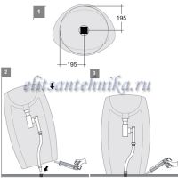 монтаж напольной раковины Scarabeo Moai 8603