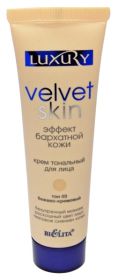 Белита Luxury Velvet skin Крем тональный бежево-кремовый 03 «Эффект бархатной кожи» 30 мл.