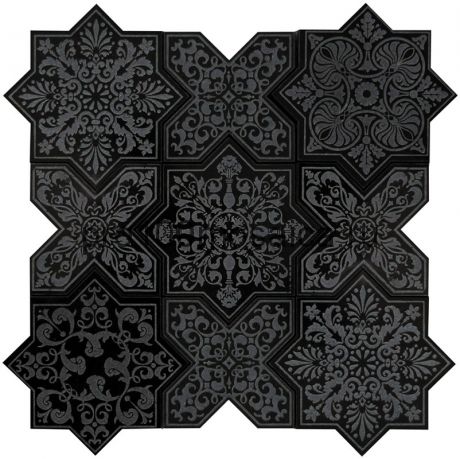 PNT-2 Мозаика серия PANTHEON (BLACK), размер, мм: 203*92*10 (Skalini)