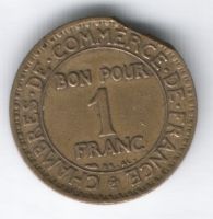 1 франк 1924 г. Франция