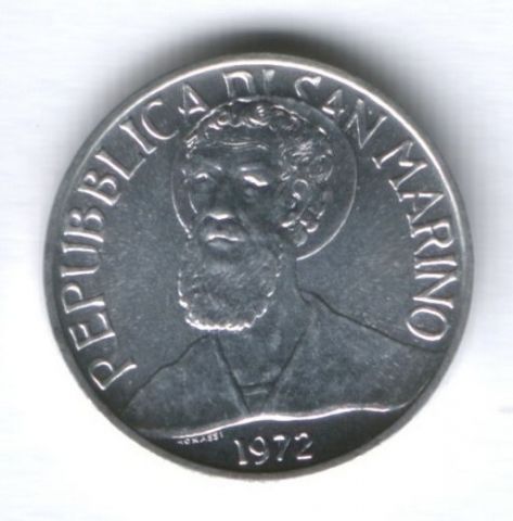 5 лир 1972 г. Сан-Марино