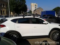 Багажник на крышу Hyundai Tucson TL 2015-..., Атлант, крыловидные дуги