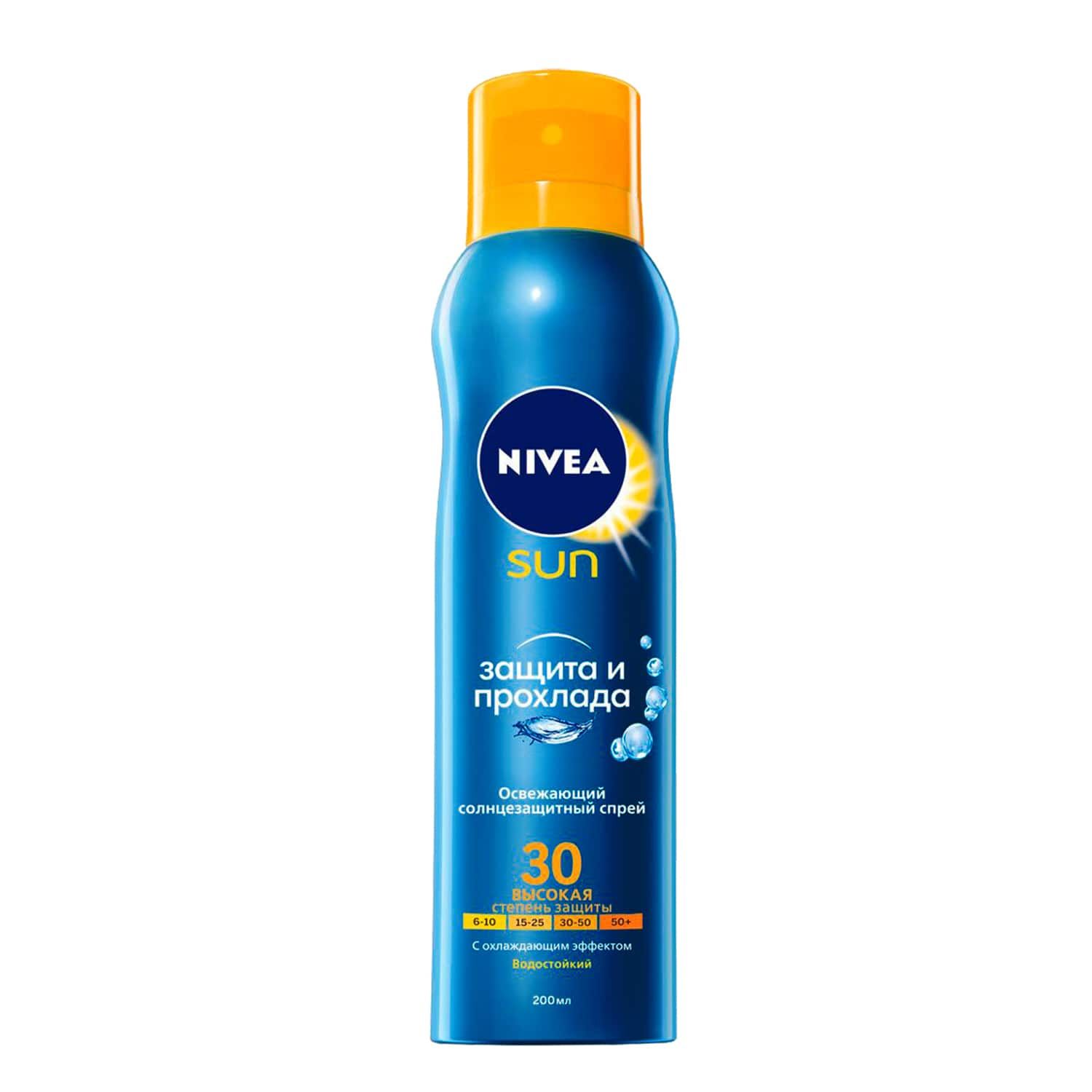 Nivea Sun Солнцезащитный спрей освежающий "Защита и прохлада" купить в ...