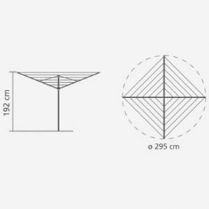 Сушилка для белья Brabantia Topspinner 310867